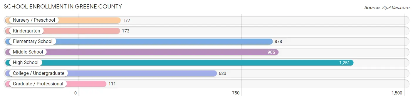 School Enrollment in Greene County