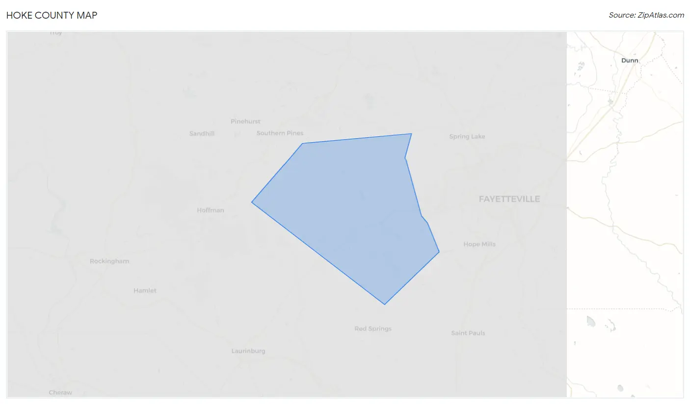 Hoke County Map