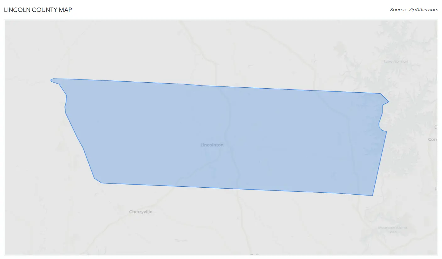 Lincoln County Map