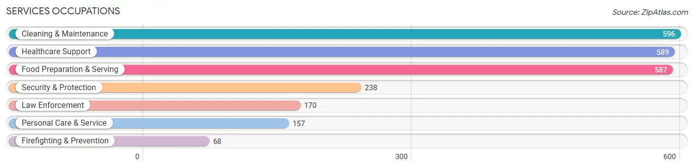 Services Occupations in Montgomery County