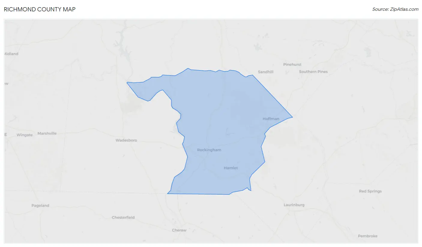 Richmond County Map