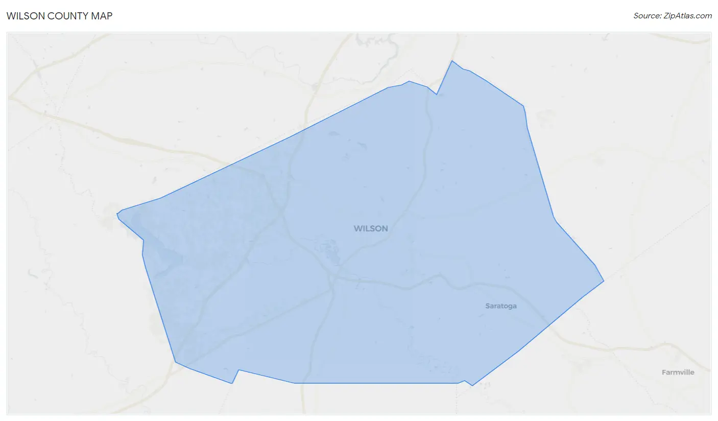 Wilson County Map
