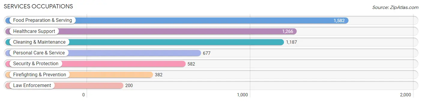 Services Occupations in Wilson County