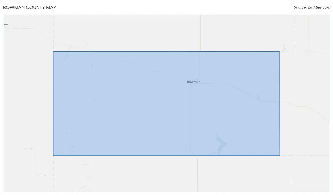 Bowman County Map