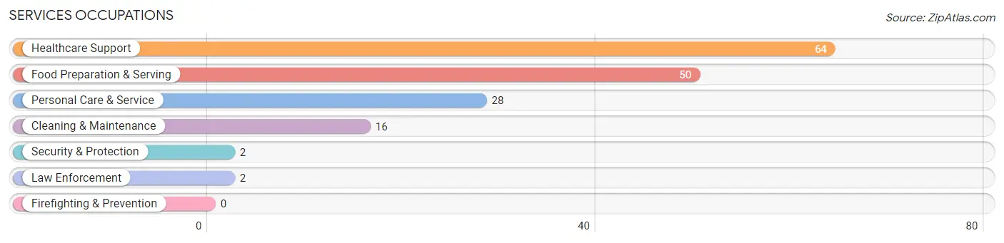 Services Occupations in Divide County