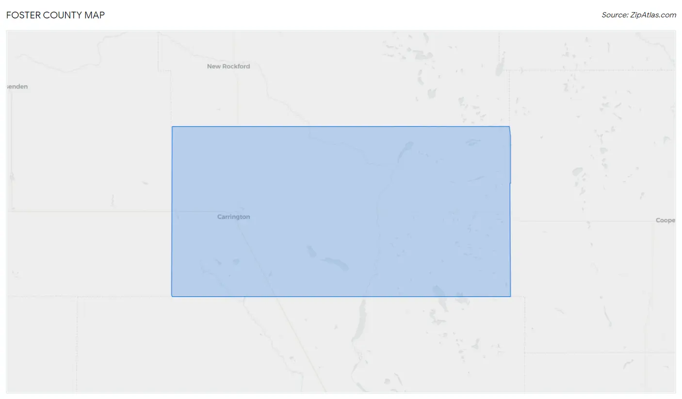 Foster County Map