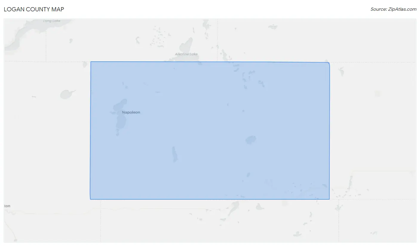 Logan County Map