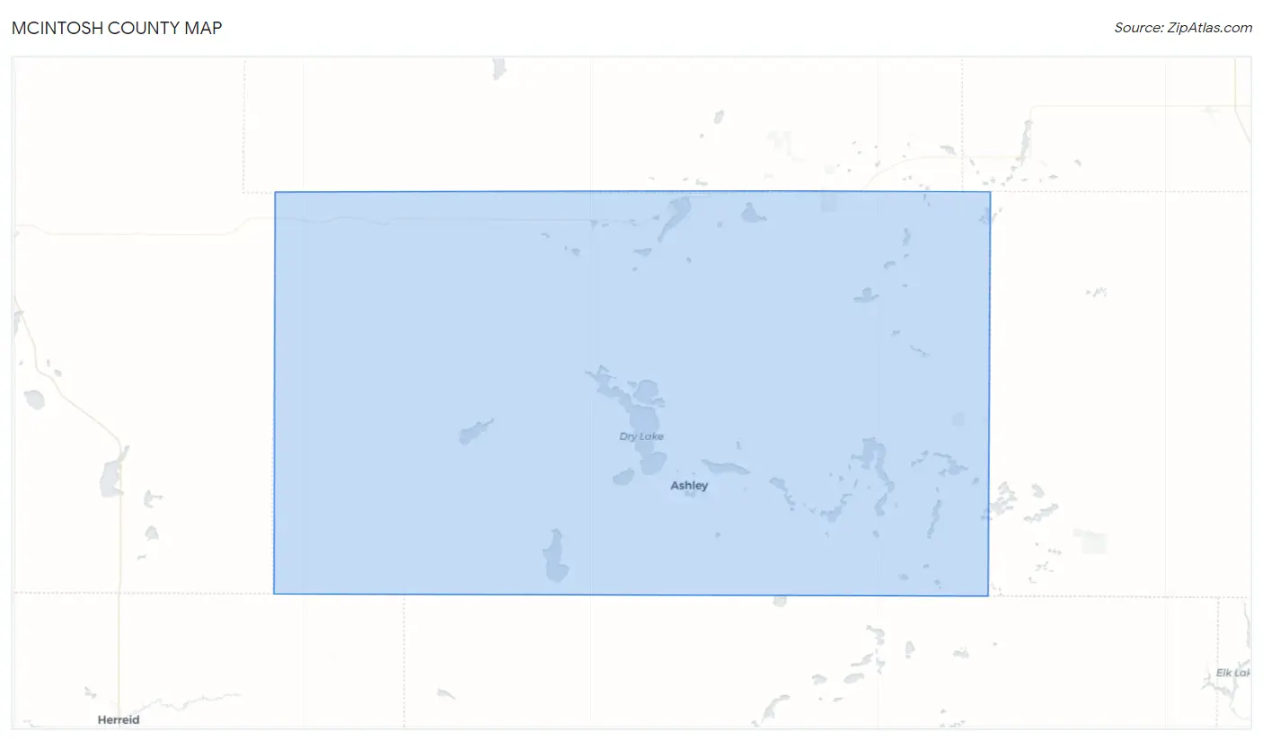 McIntosh County Map