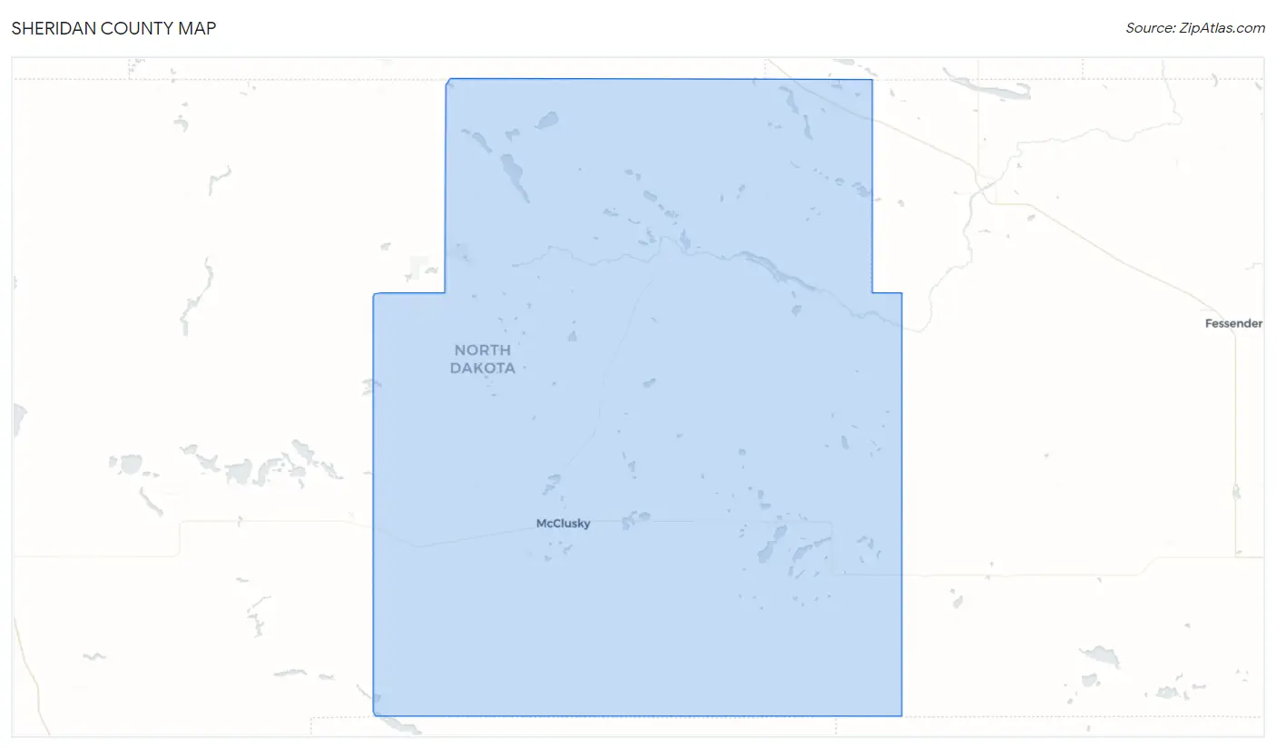 Sheridan County Map