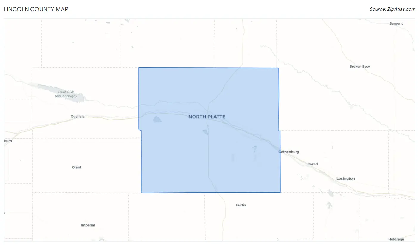 Lincoln County Map