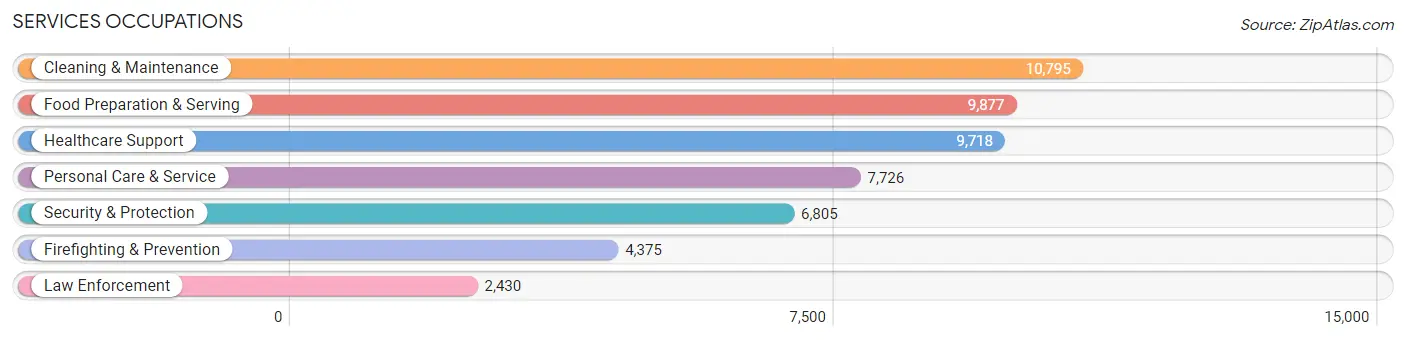 Services Occupations in Union County