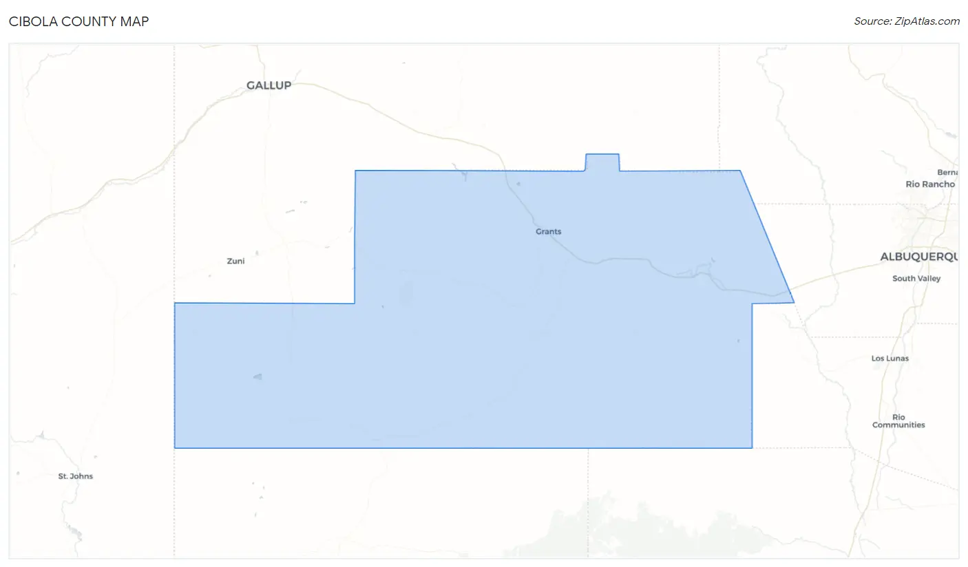 Cibola County Map