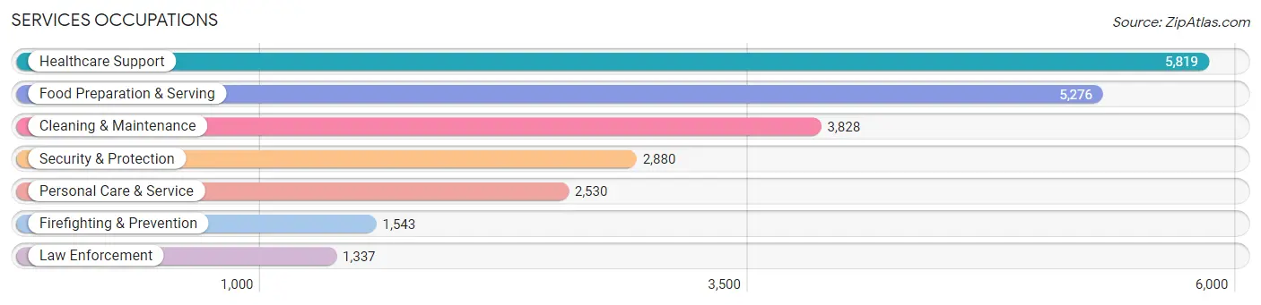 Services Occupations in Dona Ana County