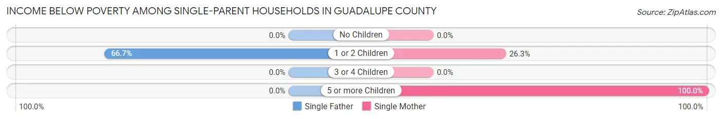 Income Below Poverty Among Single-Parent Households in Guadalupe County