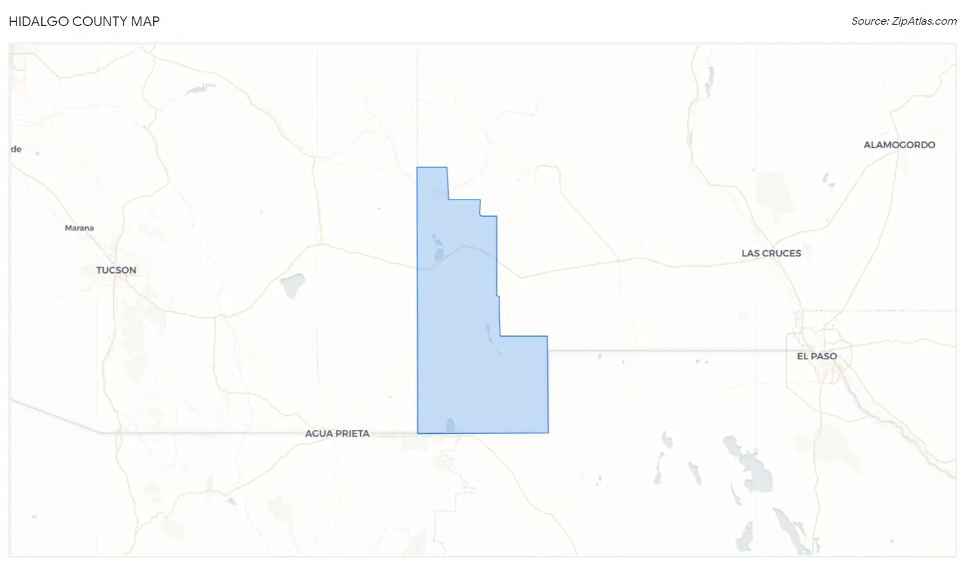 Hidalgo County Map