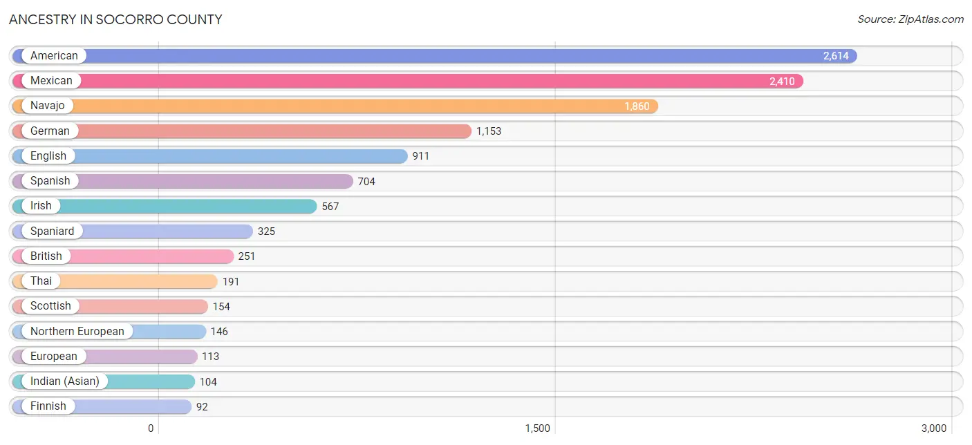 Ancestry in Socorro County