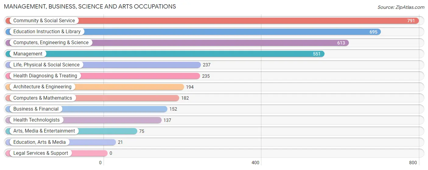 Management, Business, Science and Arts Occupations in Socorro County