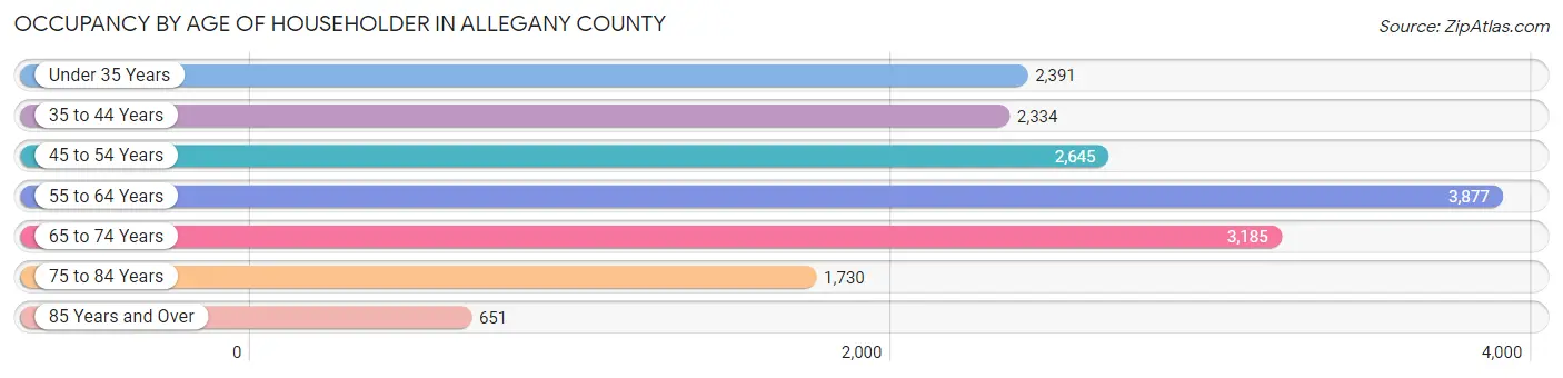 Occupancy by Age of Householder in Allegany County
