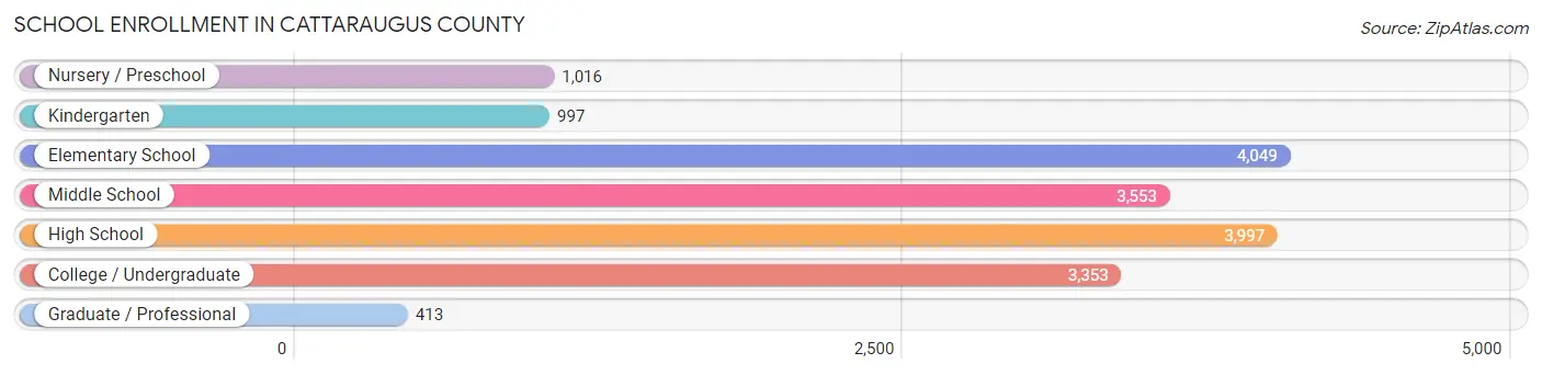 School Enrollment in Cattaraugus County