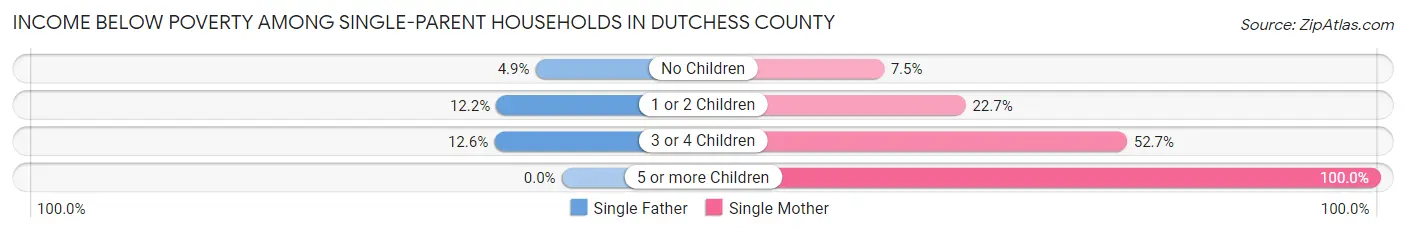 Income Below Poverty Among Single-Parent Households in Dutchess County