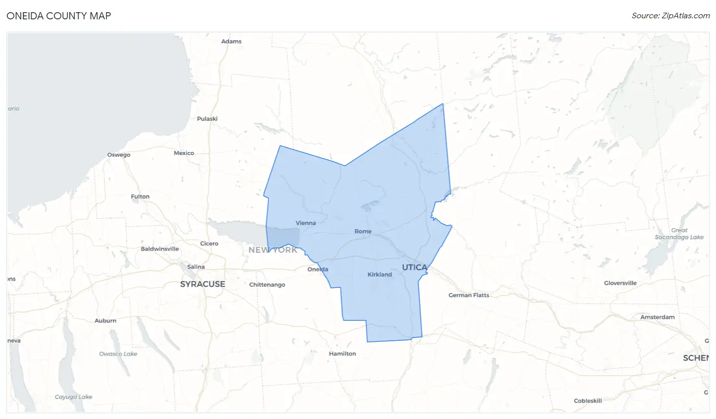 Oneida County Map