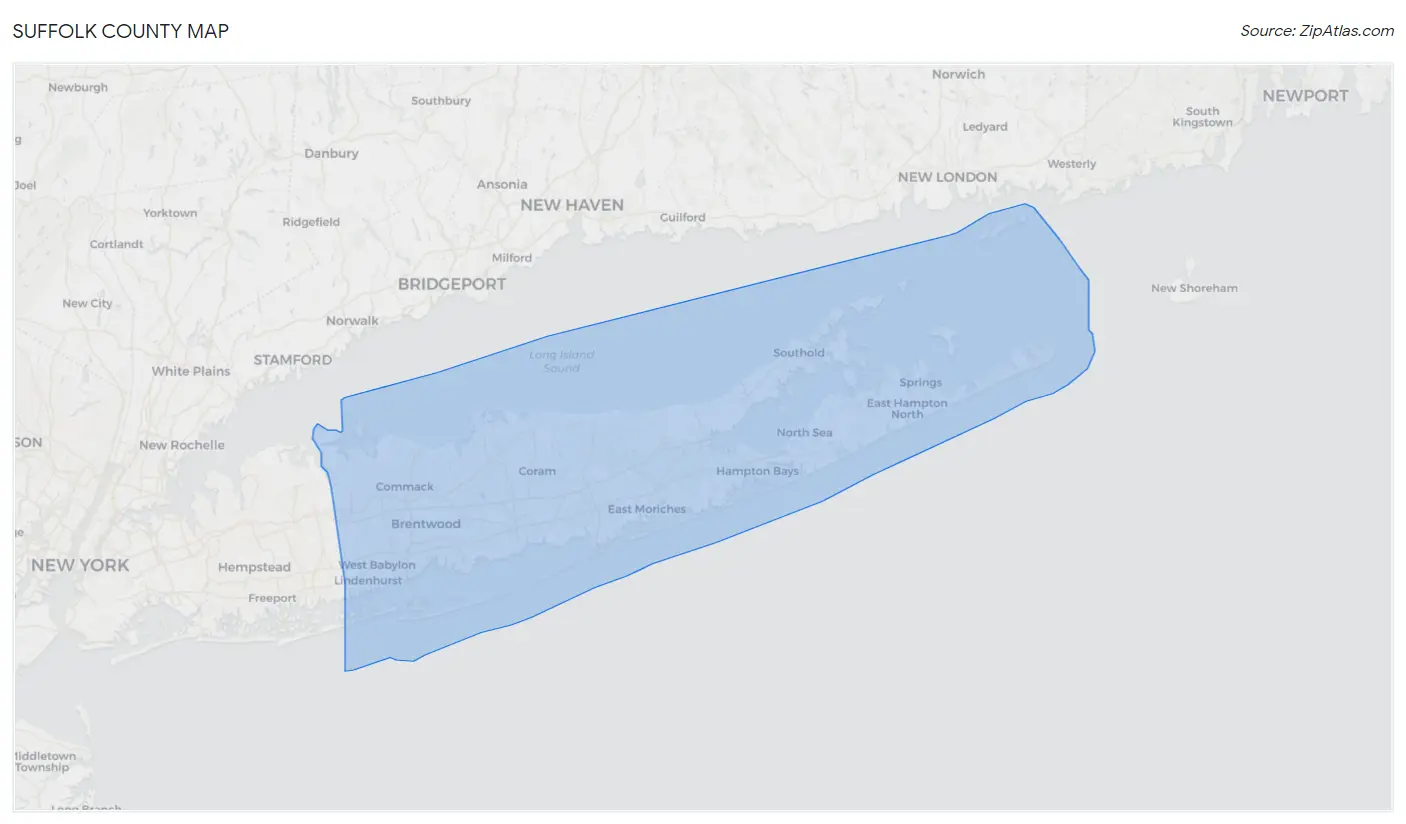 Suffolk County Map