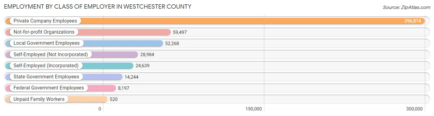 Employment by Class of Employer in Westchester County