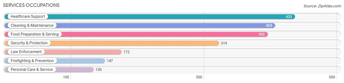 Services Occupations in Adams County