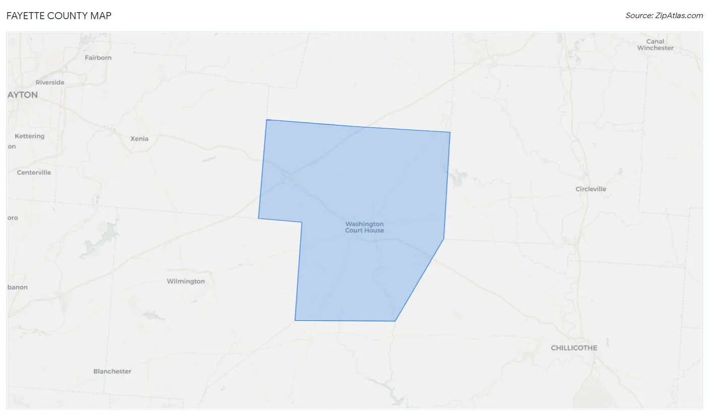 Fayette County Map