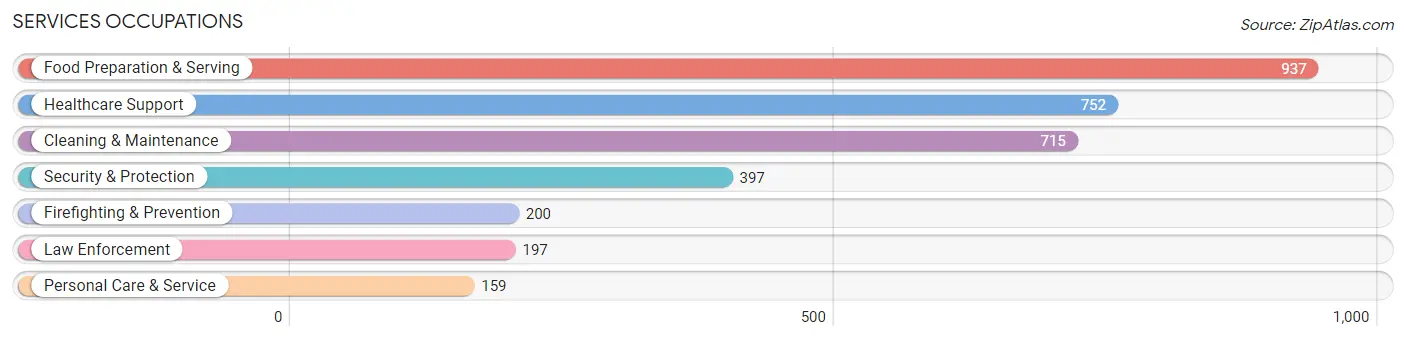 Services Occupations in Guernsey County