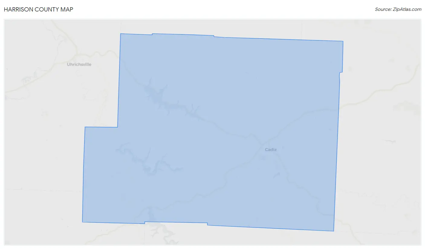 Harrison County Map