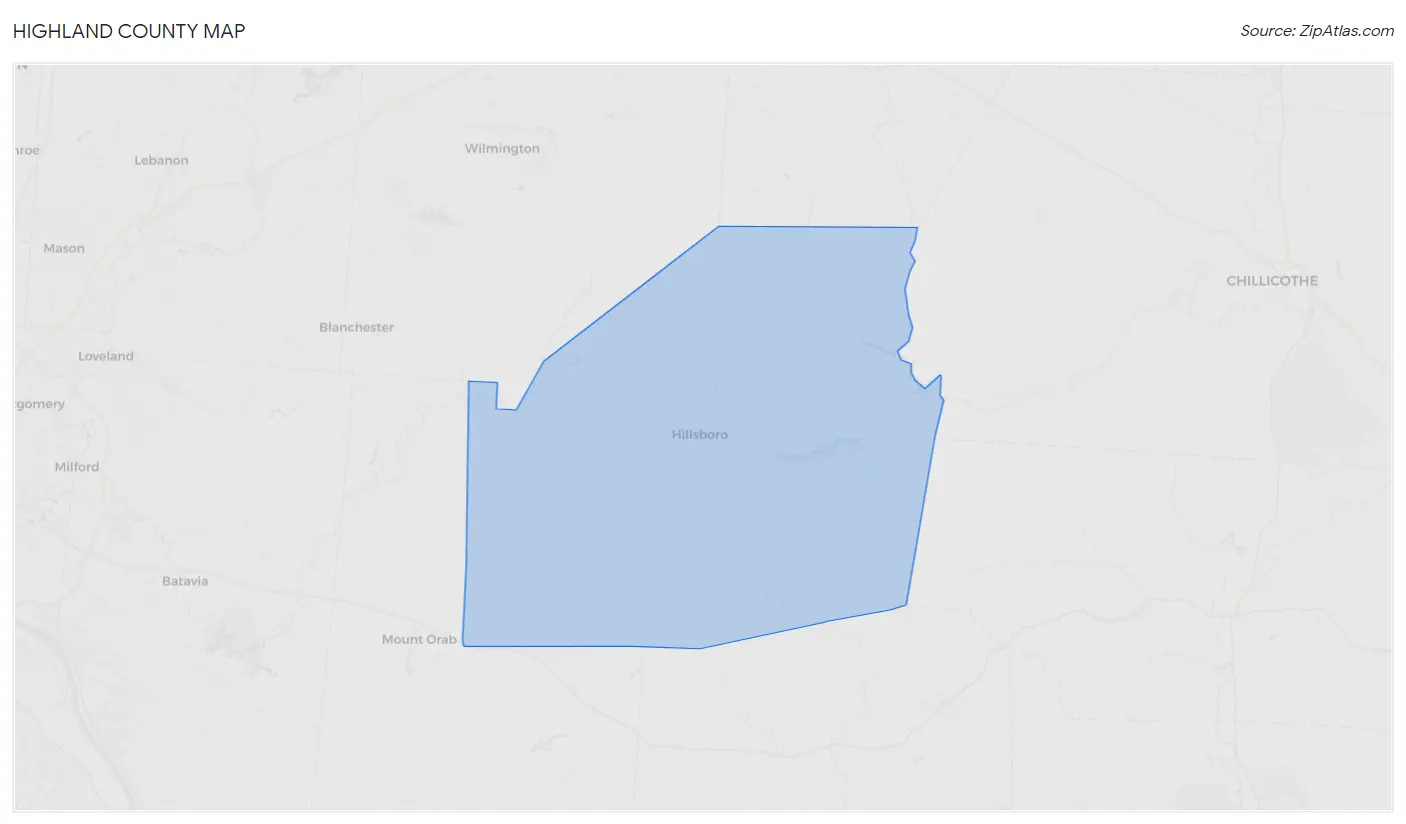 Highland County Map