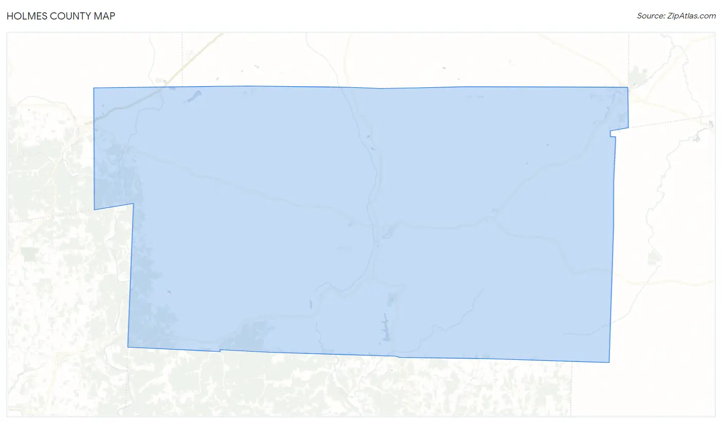 Holmes County Map