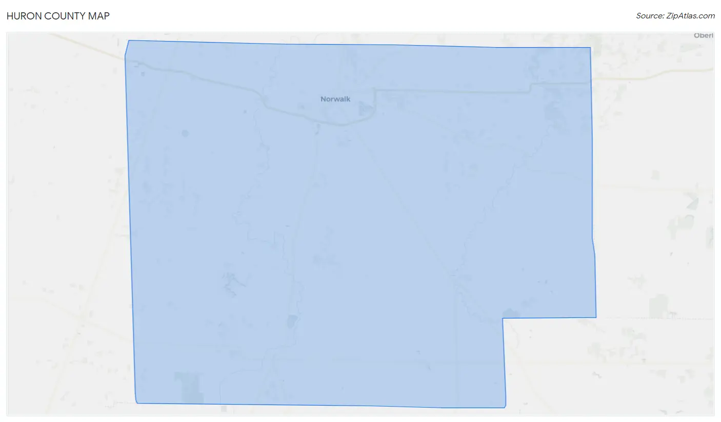 Huron County Map