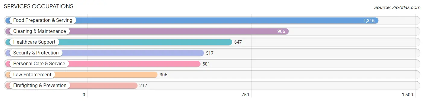 Services Occupations in Huron County