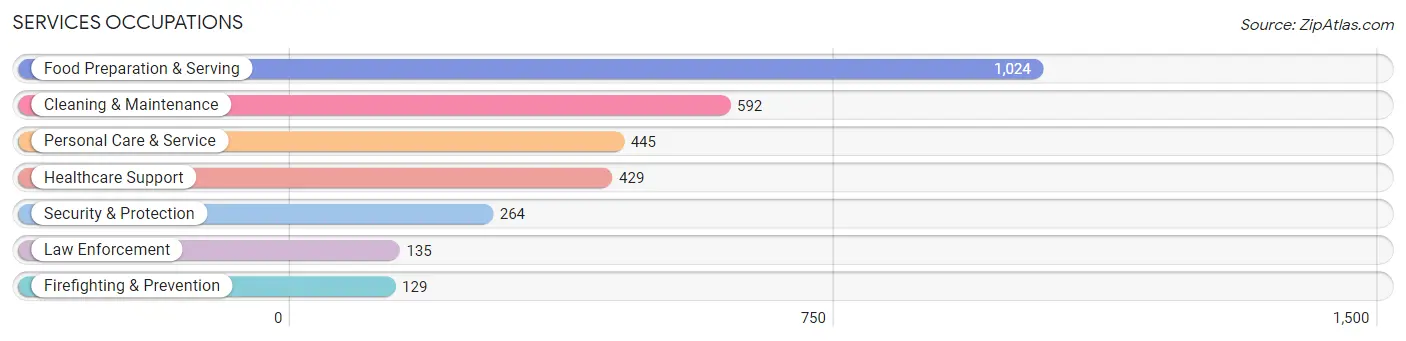 Services Occupations in Mercer County