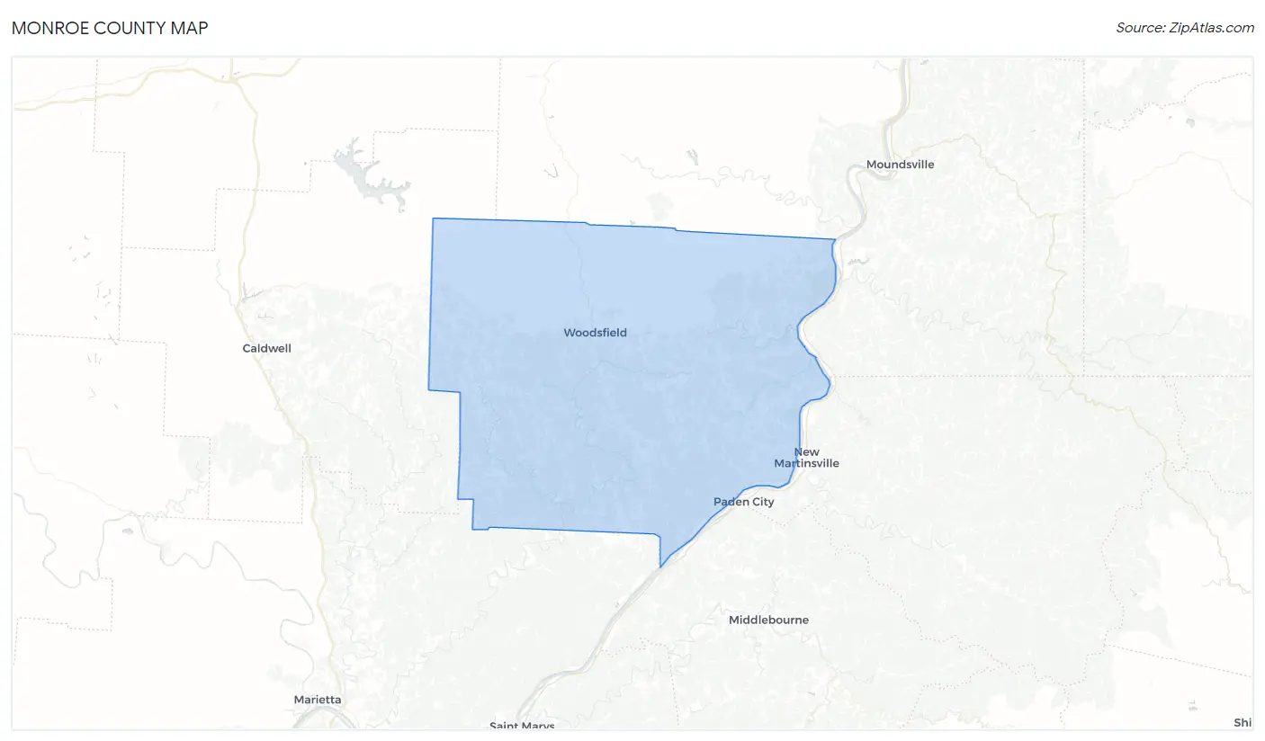 Monroe County Map