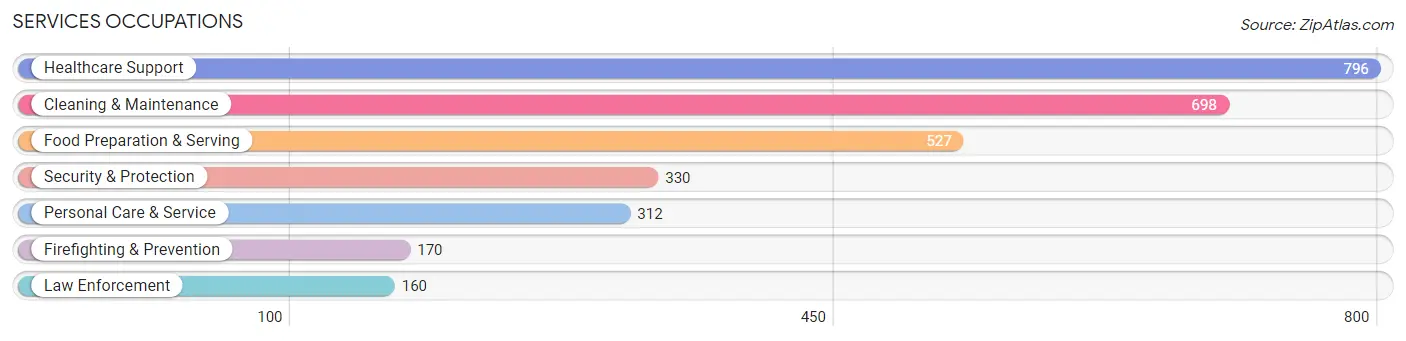 Services Occupations in Morrow County