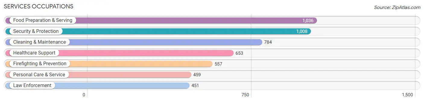 Services Occupations in Pickaway County