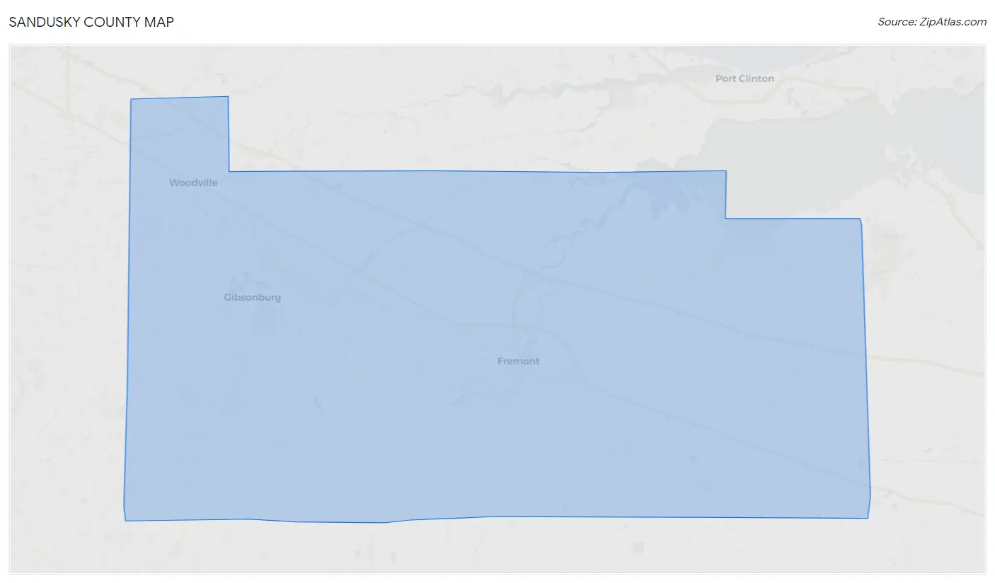 Sandusky County Map