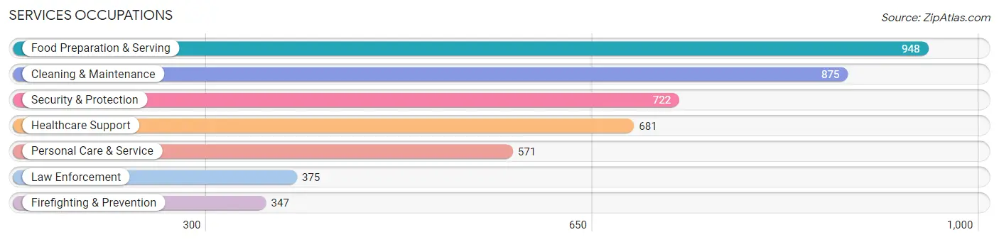 Services Occupations in Union County