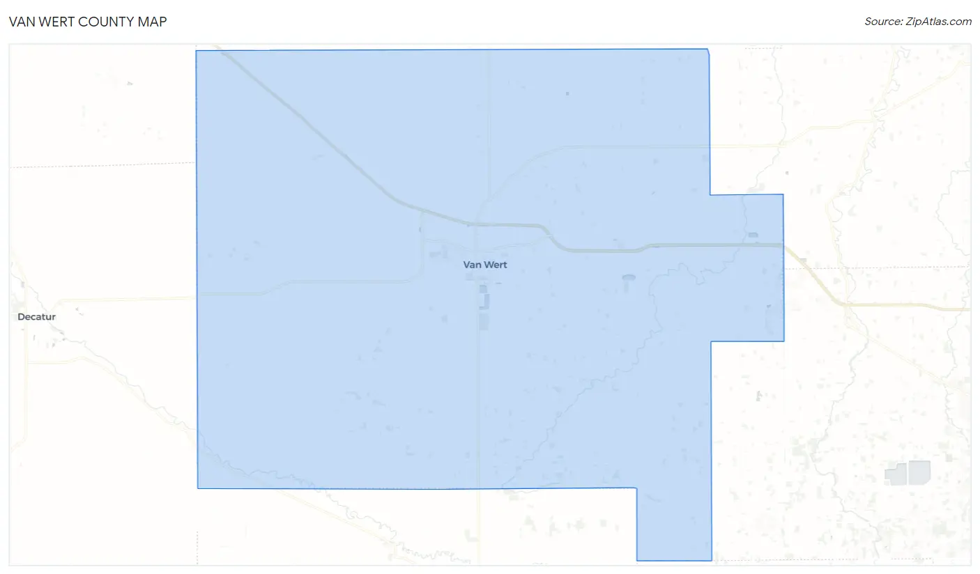 Van Wert County Map