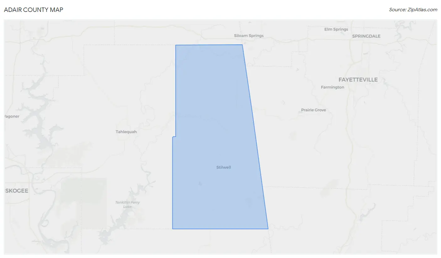 Adair County Map
