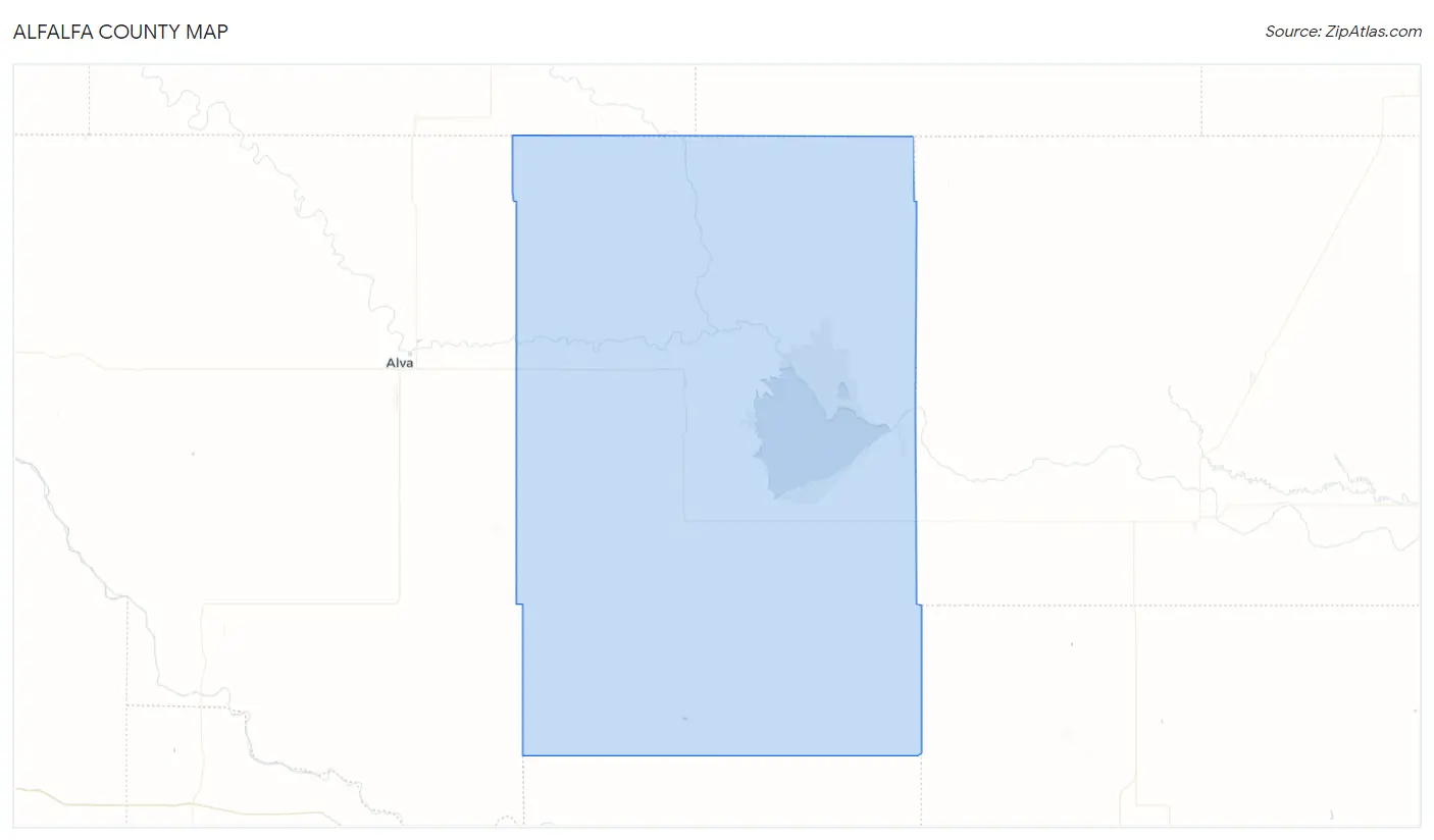 Alfalfa County Map