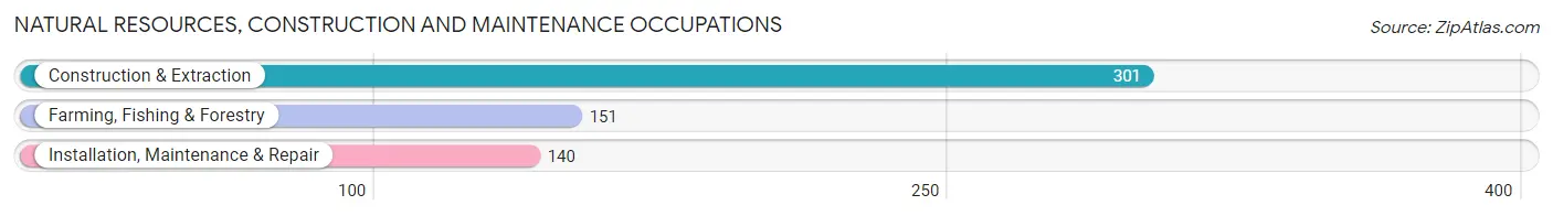 Natural Resources, Construction and Maintenance Occupations in Hughes County