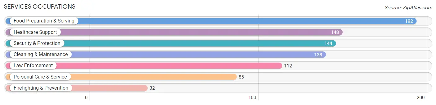 Services Occupations in Hughes County