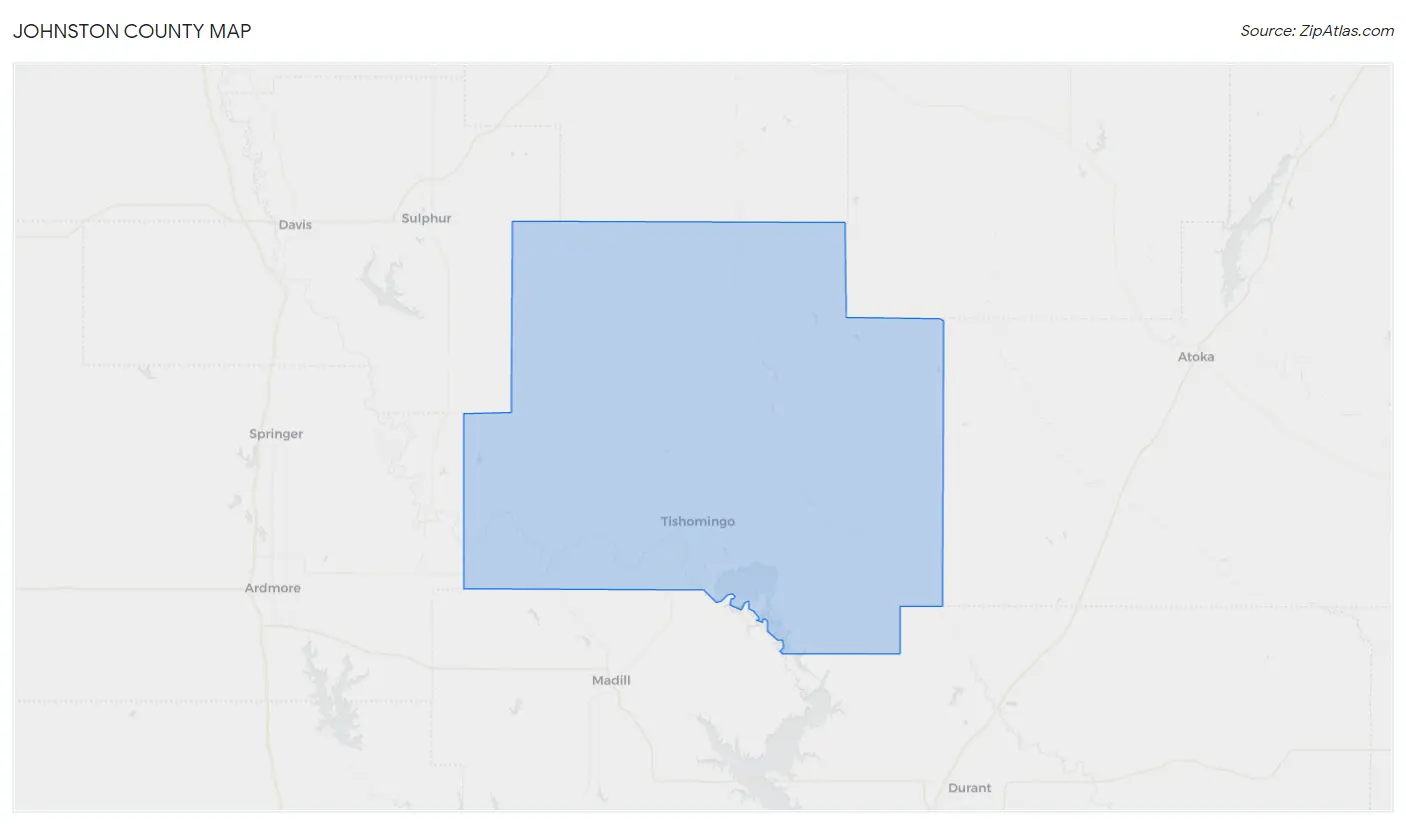 Johnston County Map