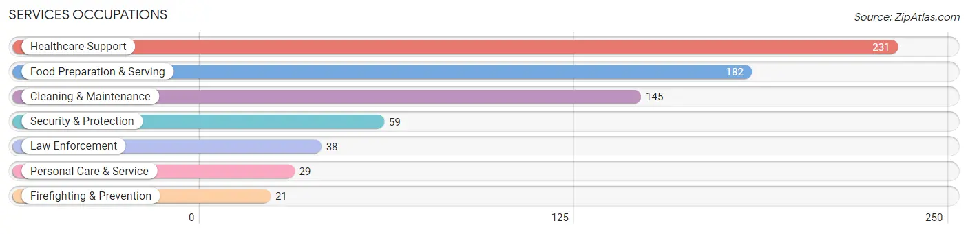 Services Occupations in Johnston County