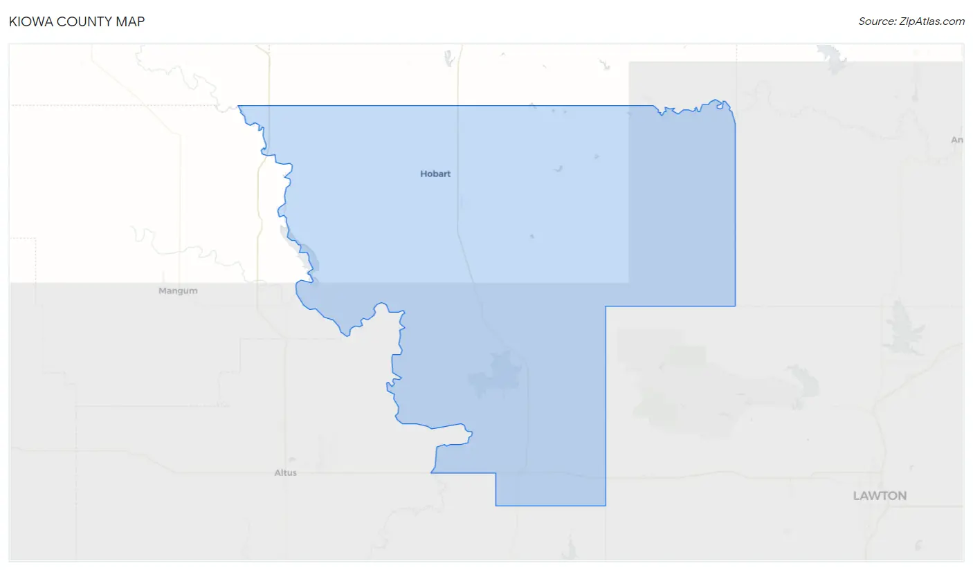 Kiowa County Map