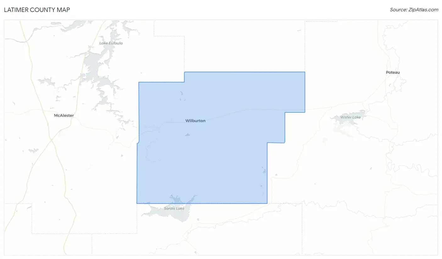 Latimer County Map